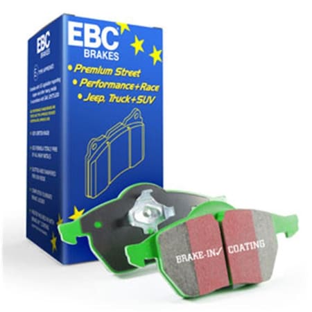 Ebc 1.8 in. Turbo with Electronic Parking Green Stuff Rear Brake Pads for 2014-2020 Audi A3 DP22153